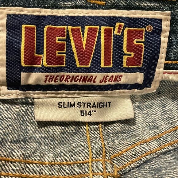 Levi’s- Vintage- The Original Jeans- Slim Straight 514-Distressed- Size W32 L32 - Picture 4 of 11